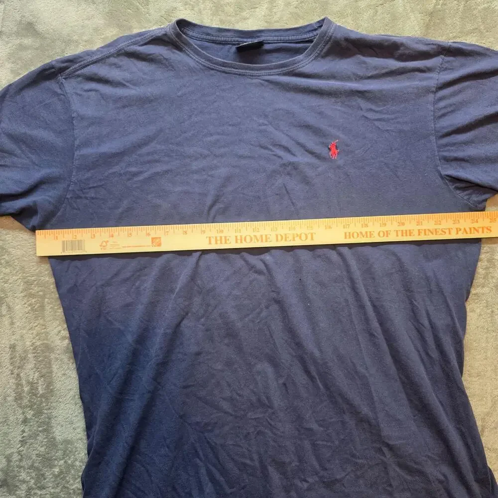 Polo By Ralph Lauren Shirt Mens L Blue Crew Neck Short Sleeve Pony Tee T-Shirt